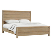 Panel Bed Frame With Unique Headboard And Included Slats - R&R Furniture Gallery (Fountain Valley, CA)