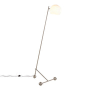 Lumi Source Eileen contemporary floor lamp with nickel finish and white shade, modern lighting for living spaces.