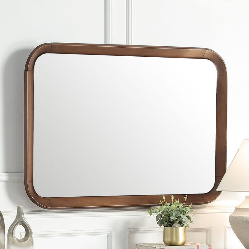 Harvey - Accent Mirror - Walnut - R&R Furniture Gallery (Fountain Valley, CA)