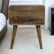 Curved Nightstand - R&R Furniture Gallery (Fountain Valley, CA)