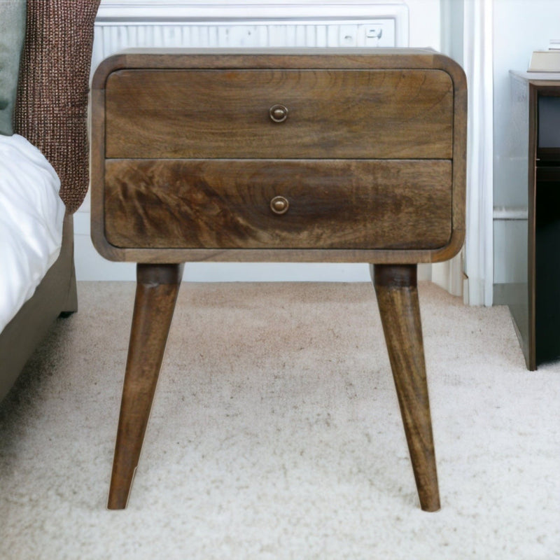 Curved Nightstand - R&R Furniture Gallery (Fountain Valley, CA)