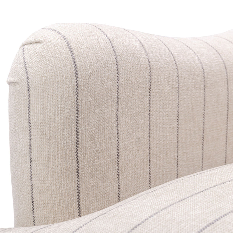 Sylvia - Striped Arm Chair - Natural - R&R Furniture Gallery (Fountain Valley, CA)