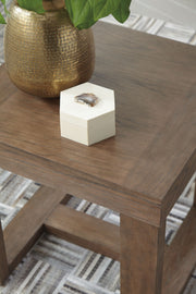 Cariton - Square End Table - Gray - R&R Furniture Gallery (Fountain Valley, CA)