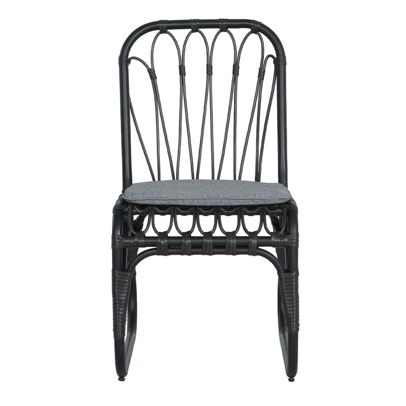 Outdoor Wicker Dining Chairs With Washable Cushion (Set of 2) - R&R Furniture Gallery (Fountain Valley, CA)