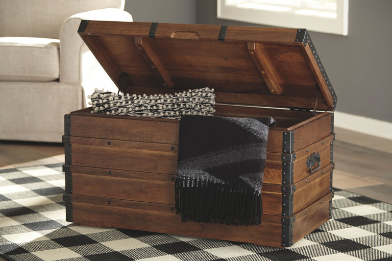 Kettleby - Storage Trunk - Brown - R&R Furniture Gallery (Fountain Valley, CA)
