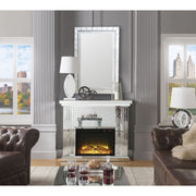 Nysa - 40" Fireplace - Mirrored & Faux Crystals - R&R Furniture Gallery (Fountain Valley, CA)