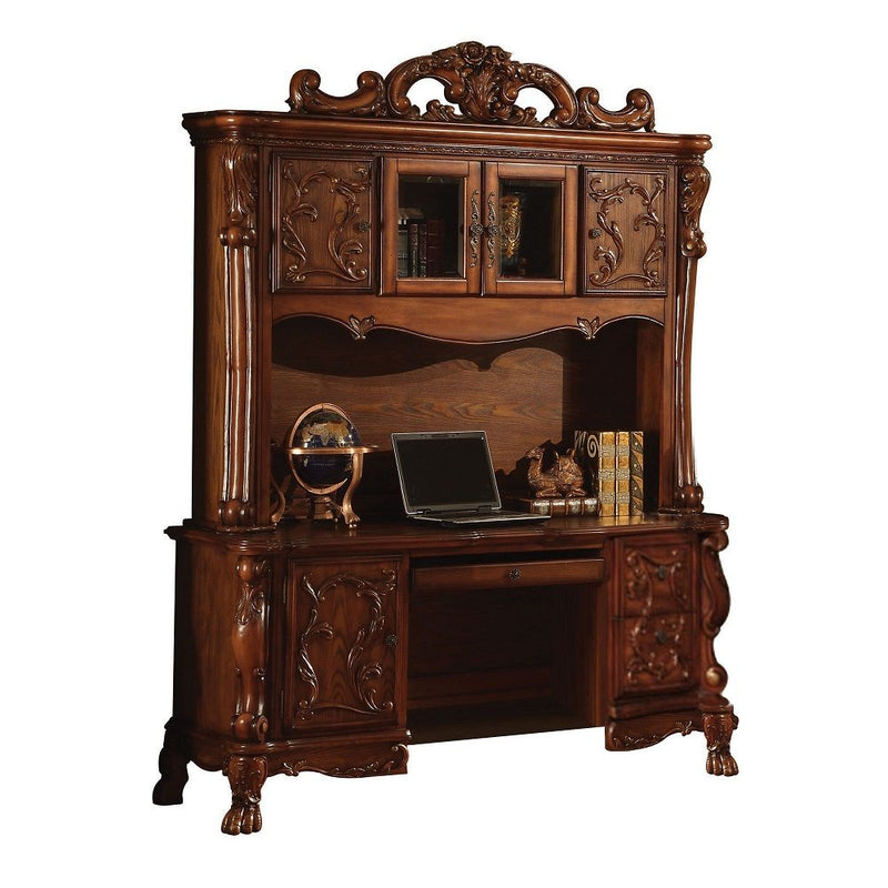 Dresden - Executive Computer Desk With Hutch - Cherry Oak - R&R Furniture Gallery (Fountain Valley, CA)