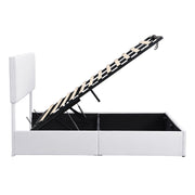 Elegant Upholstered Platform Bed With Hydraulic Storage System - R&R Furniture Gallery (Fountain Valley, CA)