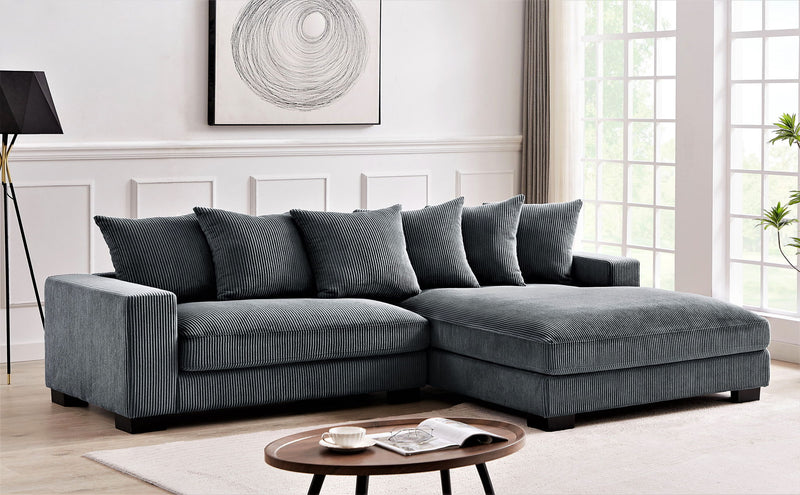 Luxe - Oversized 2 Piece Sectional Couches For Living Room, L Shaped Sofa With Chaise - R&R Furniture Gallery (Fountain Valley, CA)