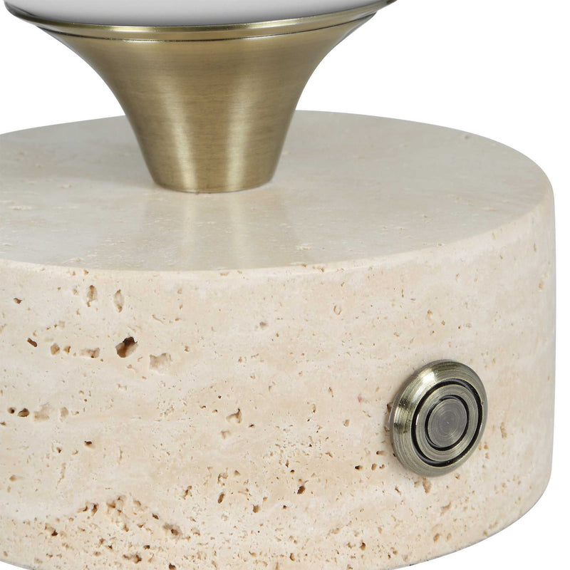 Abril - Rechargeable LED Accent Lamp - Brass,Gold