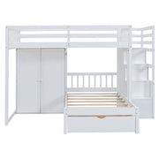 Bunk Bed With Wardrobe, Drawers - R&R Furniture Gallery (Fountain Valley, CA)