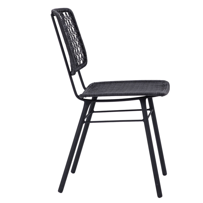 Manalo - Outdoor Dining Chair - Black And Black