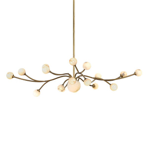 Flurry - 19 Light Pendant - Brass / White