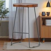 Chunky Bar Stool - Chestnut - R&R Furniture Gallery (Fountain Valley, CA)
