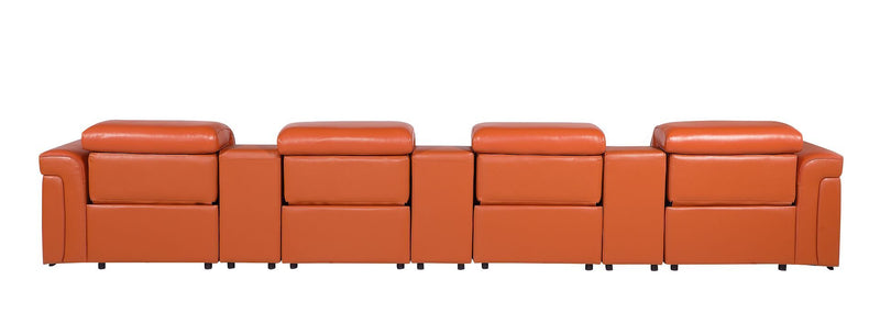 1126 - 7-Piece Modular Power Reclining Sofa In With 4 Power Recliners & Power Headrests