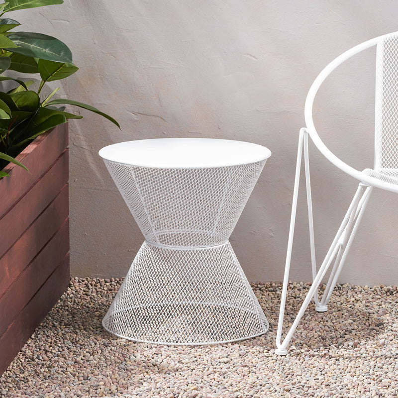 Nevada - Contemporary Side Table With Design - R&R Furniture Gallery (Fountain Valley, CA)