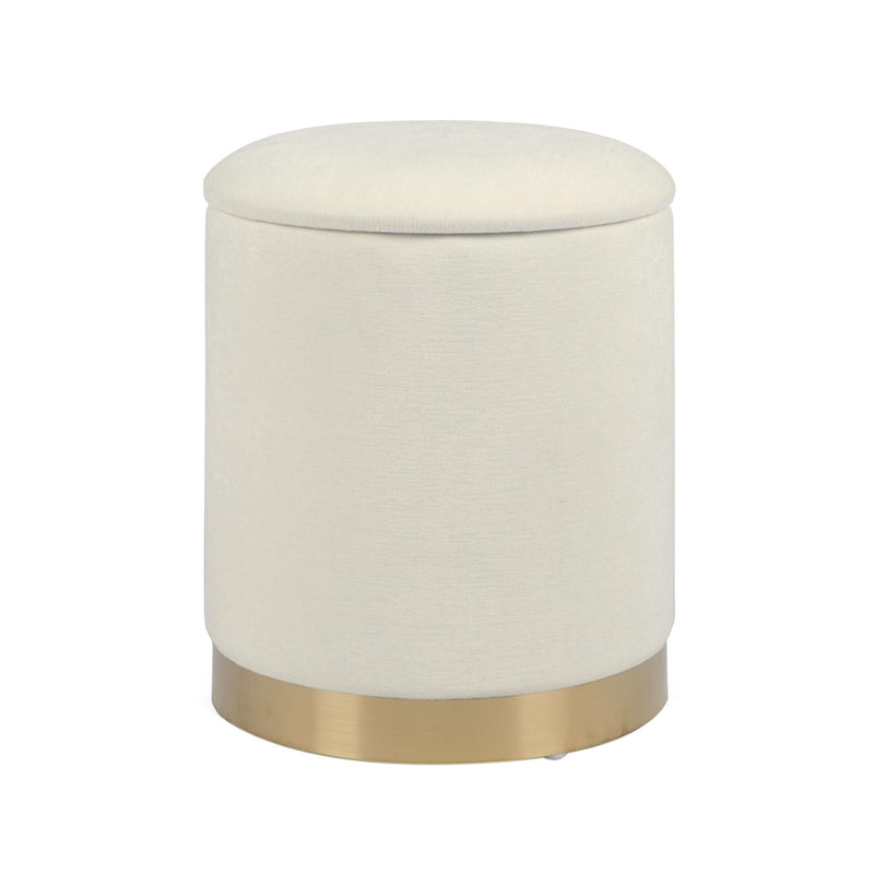 Zoe - Velvet Storage Ottoman - R&R Furniture Gallery (Fountain Valley, CA)