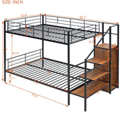 Bunk Bed With Lateral Storage Ladder And Wardrobe - R&R Furniture Gallery (Fountain Valley, CA)