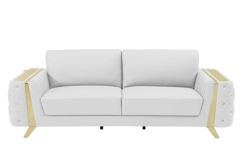 1050 - 3-Piece Sofa Set - White