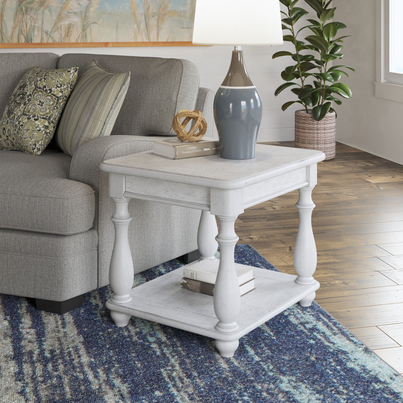 Square End Table - Gray - R&R Furniture Gallery (Fountain Valley, CA)