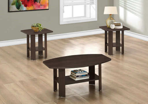 Table Set: Coffee, End, Side, Accent, Living Room, Transitional (Set of 3) - Espresso - R&R Furniture Gallery (Fountain Valley, CA)