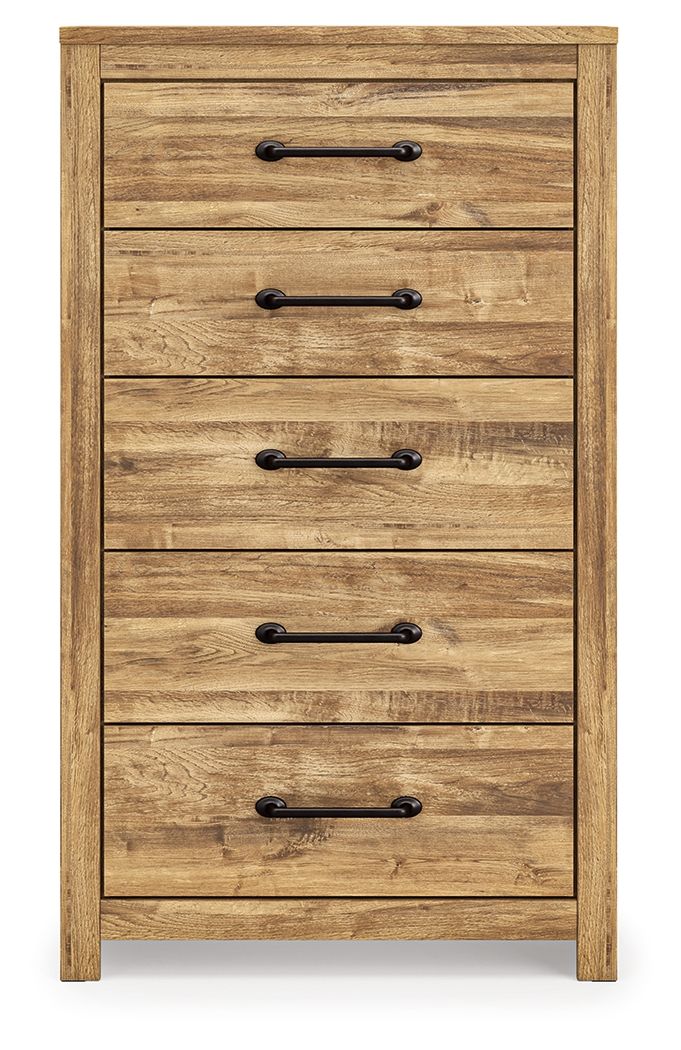 Maystonna - Five Drawer Chest - Brown - R&R Furniture Gallery (Fountain Valley, CA)