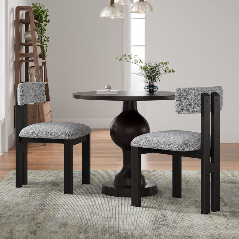 Modern Upholstered Armless Dining Chairs With Metal Legs - R&R Furniture Gallery (Fountain Valley, CA)
