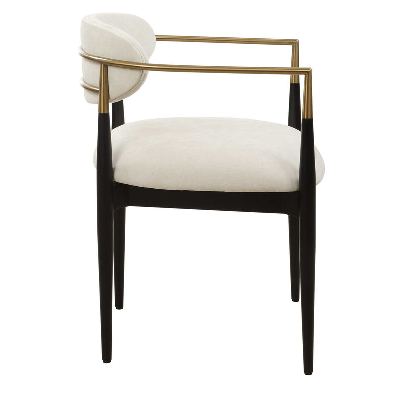 Moxie - Dining Arm Chair - White
