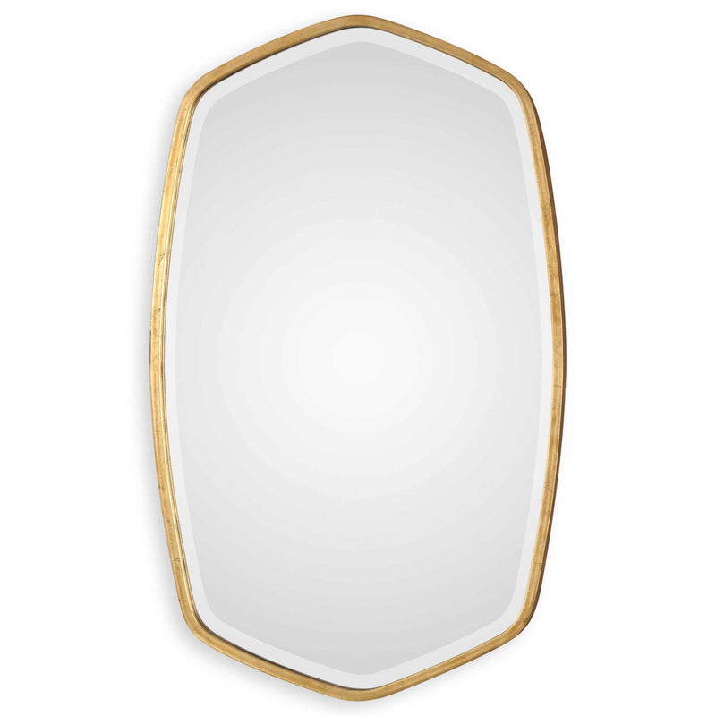 Elegant Uttermost Duronia Iron Wall Mirror with a sleek, modern frame ideal for contemporary home decor.
