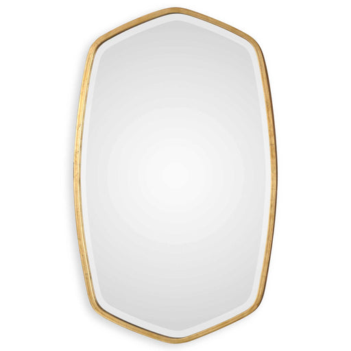 Elegant Uttermost Duronia Iron Wall Mirror with a sleek, modern frame ideal for contemporary home decor.