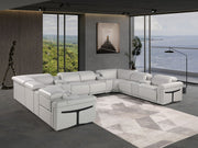 1126 - 12-Piece U-Shaped Sectional Sofa In With 4 Power Recliners & Power Headrests - R&R Furniture Gallery (Fountain Valley, CA)