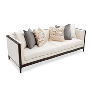 Belmont Place - Sofa - Cream / Espresso - R&R Furniture Gallery (Fountain Valley, CA)