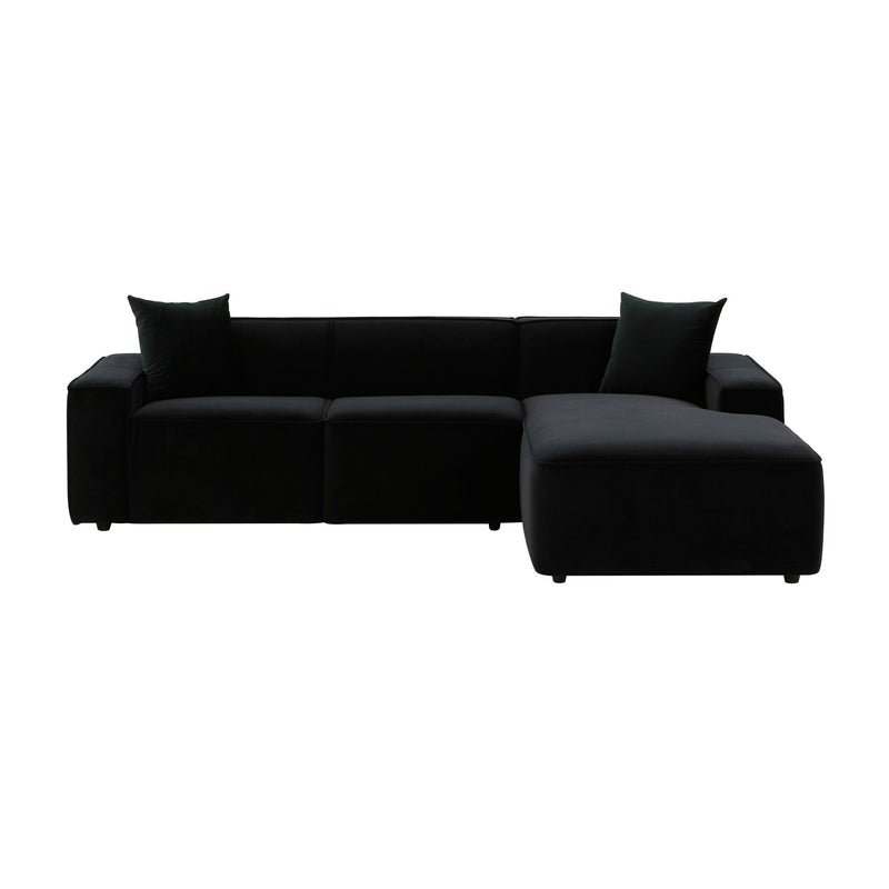 Olafur - Velvet Sectional - R&R Furniture Gallery (Fountain Valley, CA)