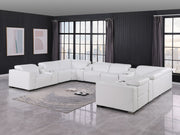 1208 - 12 Piece U Shaped Leather Sectional With 4 Power Recliners & Power Headrest - R&R Furniture Gallery (Fountain Valley, CA)
