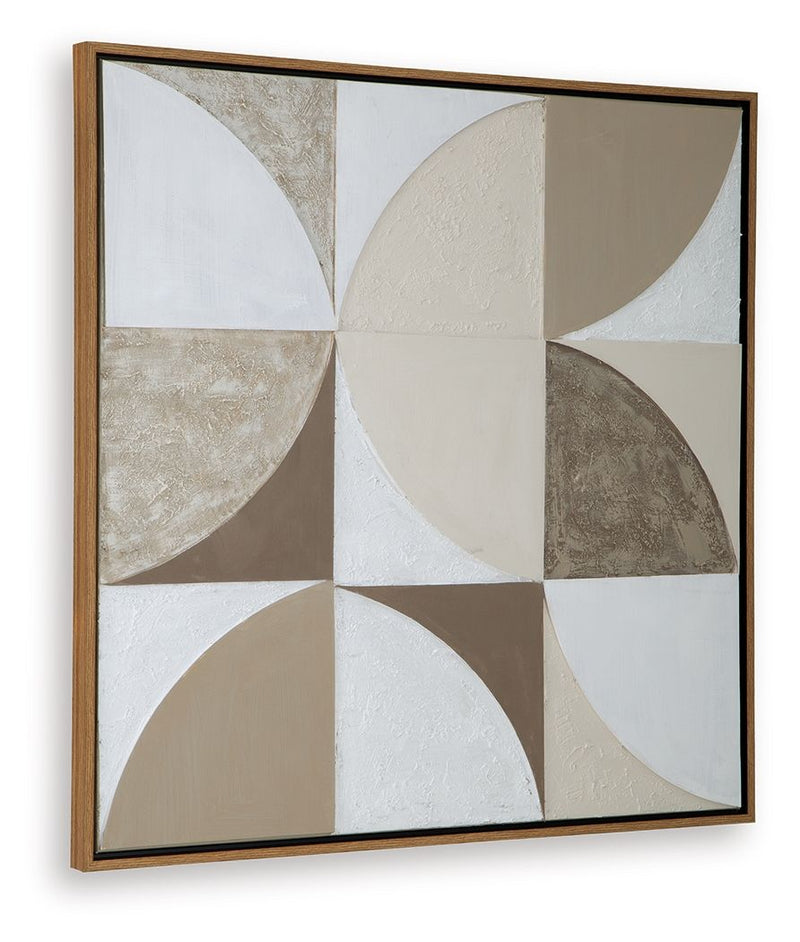 Harelman - Wall Art - Tan / Taupe / White - R&R Furniture Gallery (Fountain Valley, CA)