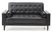 Contemporary Glory Furniture loveseat for two, futon style, featuring plush cushions and modern design in a living room setting.