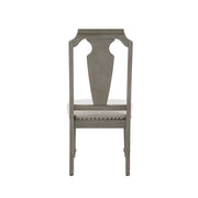 Zumala - Side Chair (Set of 2) - Beige Linen & Weathered Oak - R&R Furniture Gallery (Fountain Valley, CA)