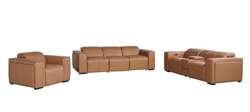 1224 - 7-Piece Modular Power Reclining Sofa, Loveseat & Chair Set In With 6 Power Recliners & Power Headrests