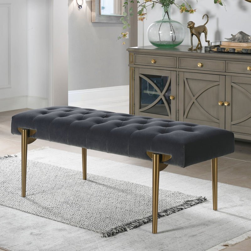Aria - Upholstered Accent Bench - R&R Furniture Gallery (Fountain Valley, CA)