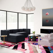 Callie - Velvet Sectional - LAF - R&R Furniture Gallery (Fountain Valley, CA)