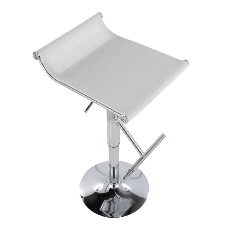 Lumi Source Mirage Ale contemporary adjustable bar stool with modern design and adjustable height features.