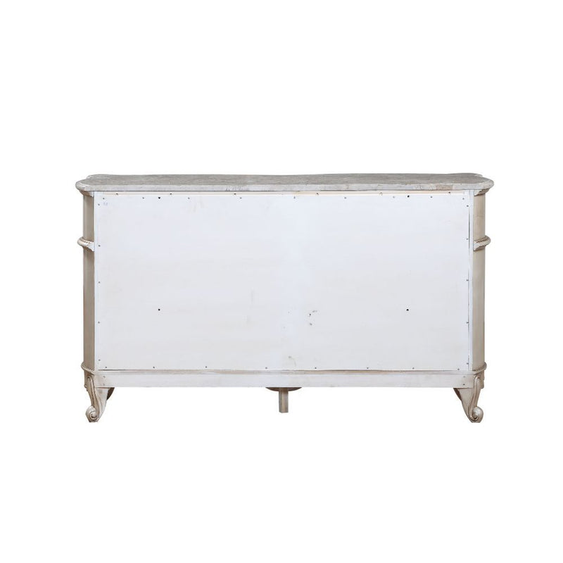 Gorsedd - Dresser With Marble Top - Marble Top & Golden Ivory - R&R Furniture Gallery (Fountain Valley, CA)