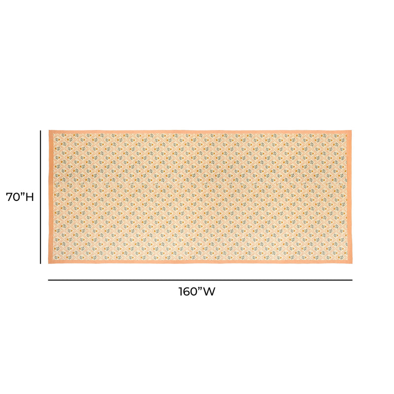 Set of TOV Furniture Dolce placemat set with elegant fabric, showcasing a stylish table cloth design on a dining table.