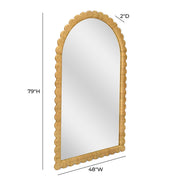 Bama - Rattan Arched Wall Mirror - Natural - R&R Furniture Gallery (Fountain Valley, CA)
