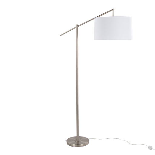 Lumi Source Casper contemporary floor lamp with sleek modern design and adjustable arm in a stylish living room setting.