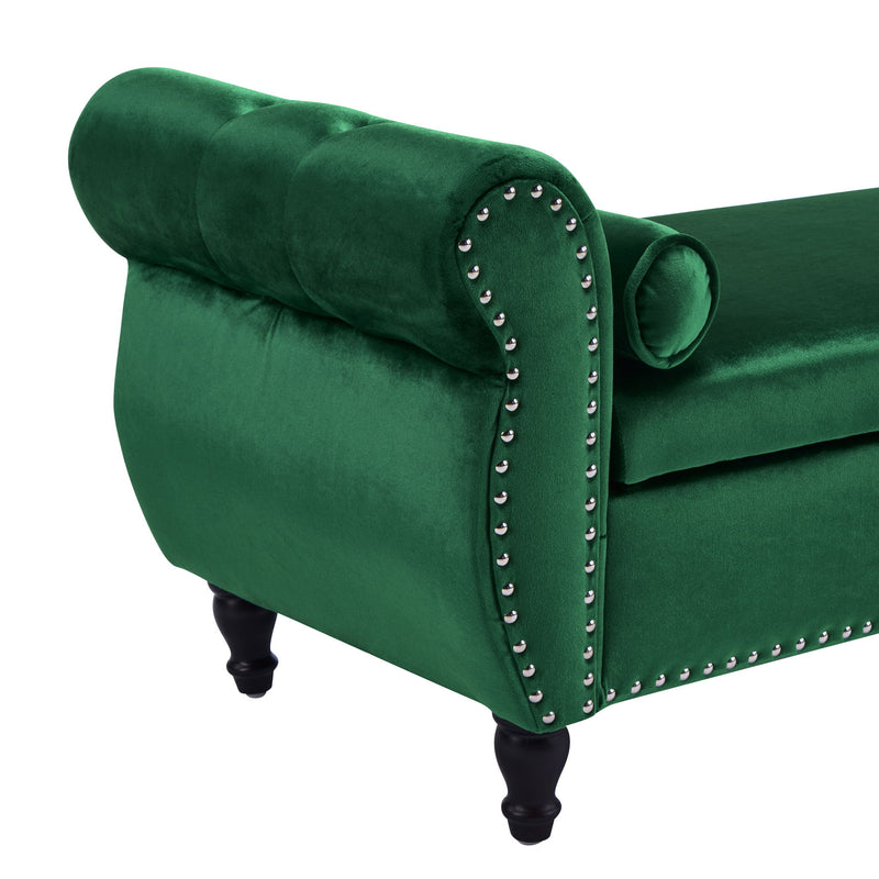 Luxurious Multifunctional Storage Ottoman Bench With Pillow - R&R Furniture Gallery (Fountain Valley, CA)