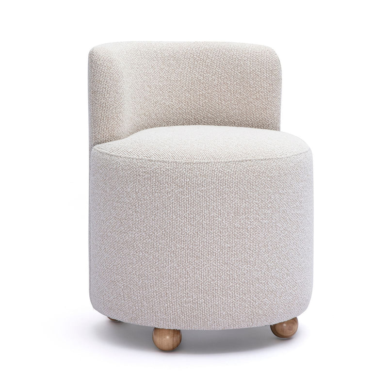 Hakuna - Performance Boucle Desk Chair - Cream - R&R Furniture Gallery (Fountain Valley, CA)