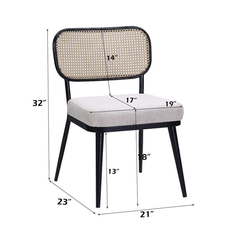 Colson - 3 Pieces Table & Chairs Set - Black