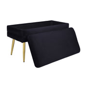 Ziva - Velvet Storage Bench - R&R Furniture Gallery (Fountain Valley, CA)