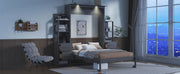 Murphy Wall Bed With LED Lights, Shelves And Drawers - R&R Furniture Gallery (Fountain Valley, CA)